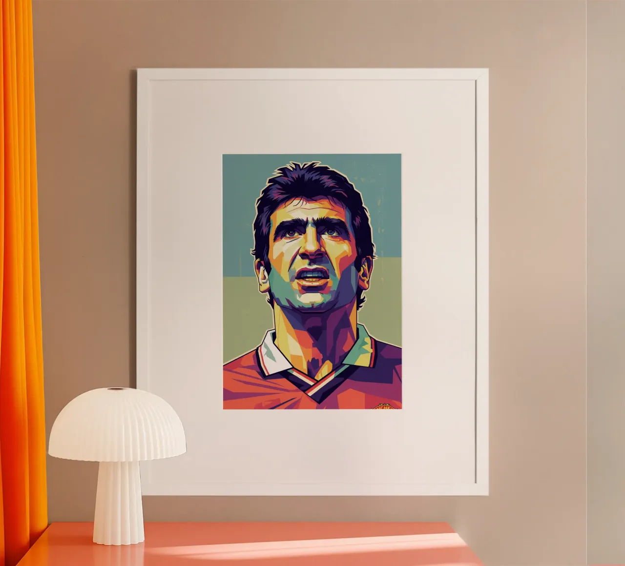 Erick Cantona WPAP art carta hahnemühle da Hantamrata