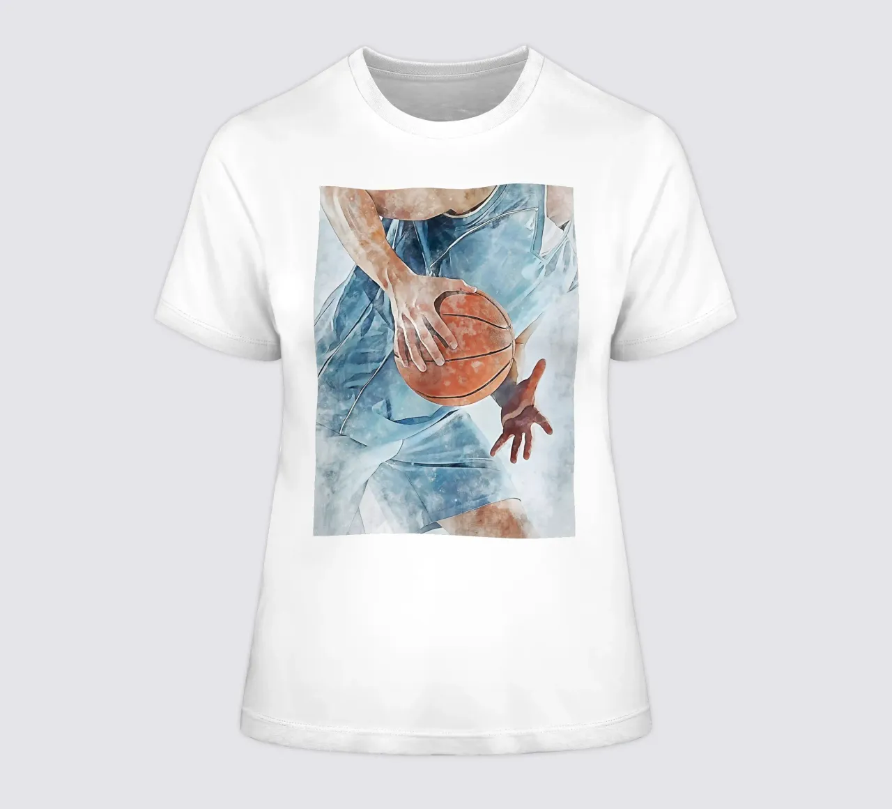 Basketball 3 women's fitted t-shirt by Mateo