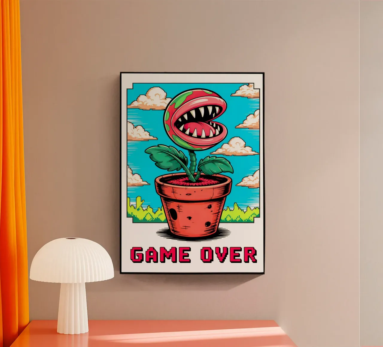 Super Mario Game Over plexiglass da Fleur de Lys