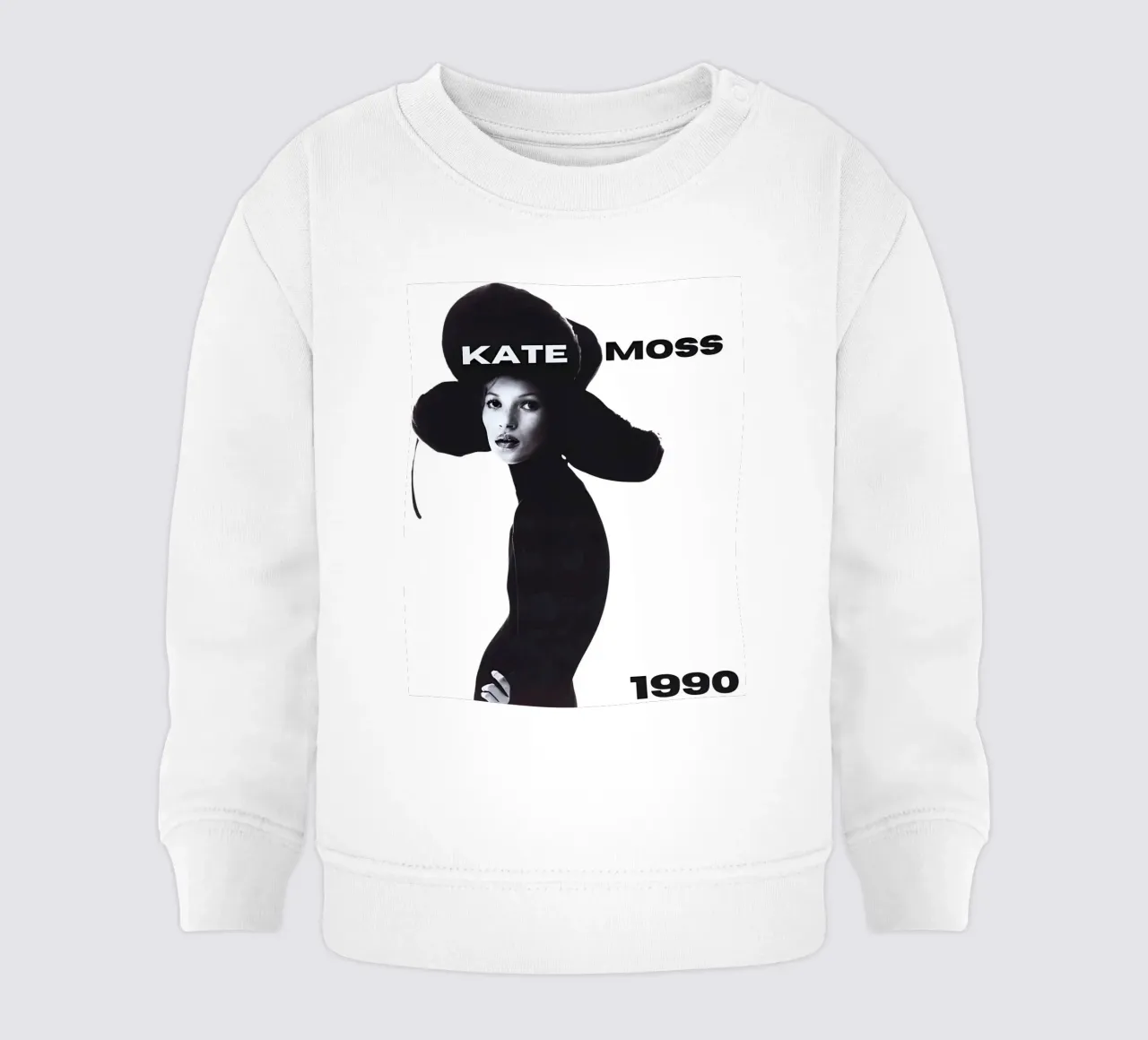 Kate Moss 1990 felpa neonato da vintage