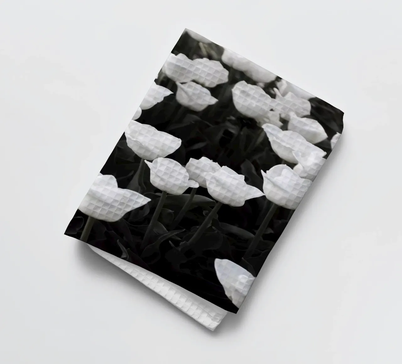 tulipano bianco paradiso di primavera canovaccio da cucina da Studio Nahili