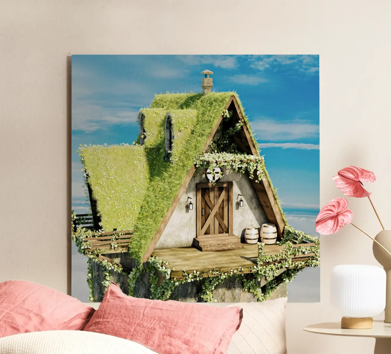 triangle house on sky alluminio dibond da feny