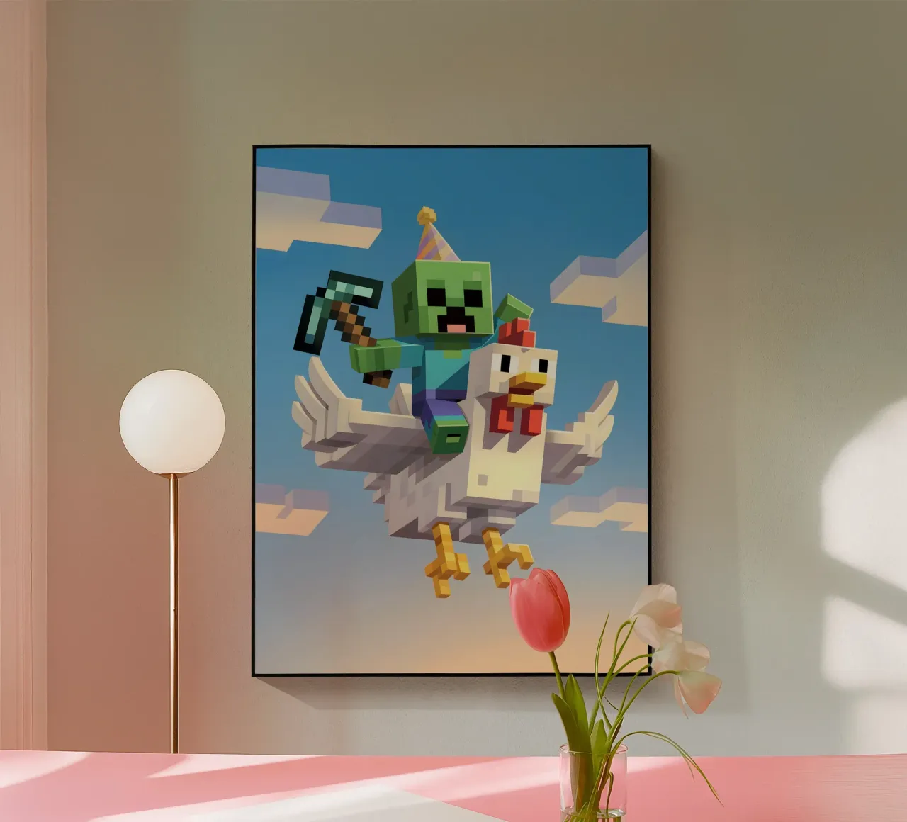 Minecraft plexiglass da Cyberpunk Canvas