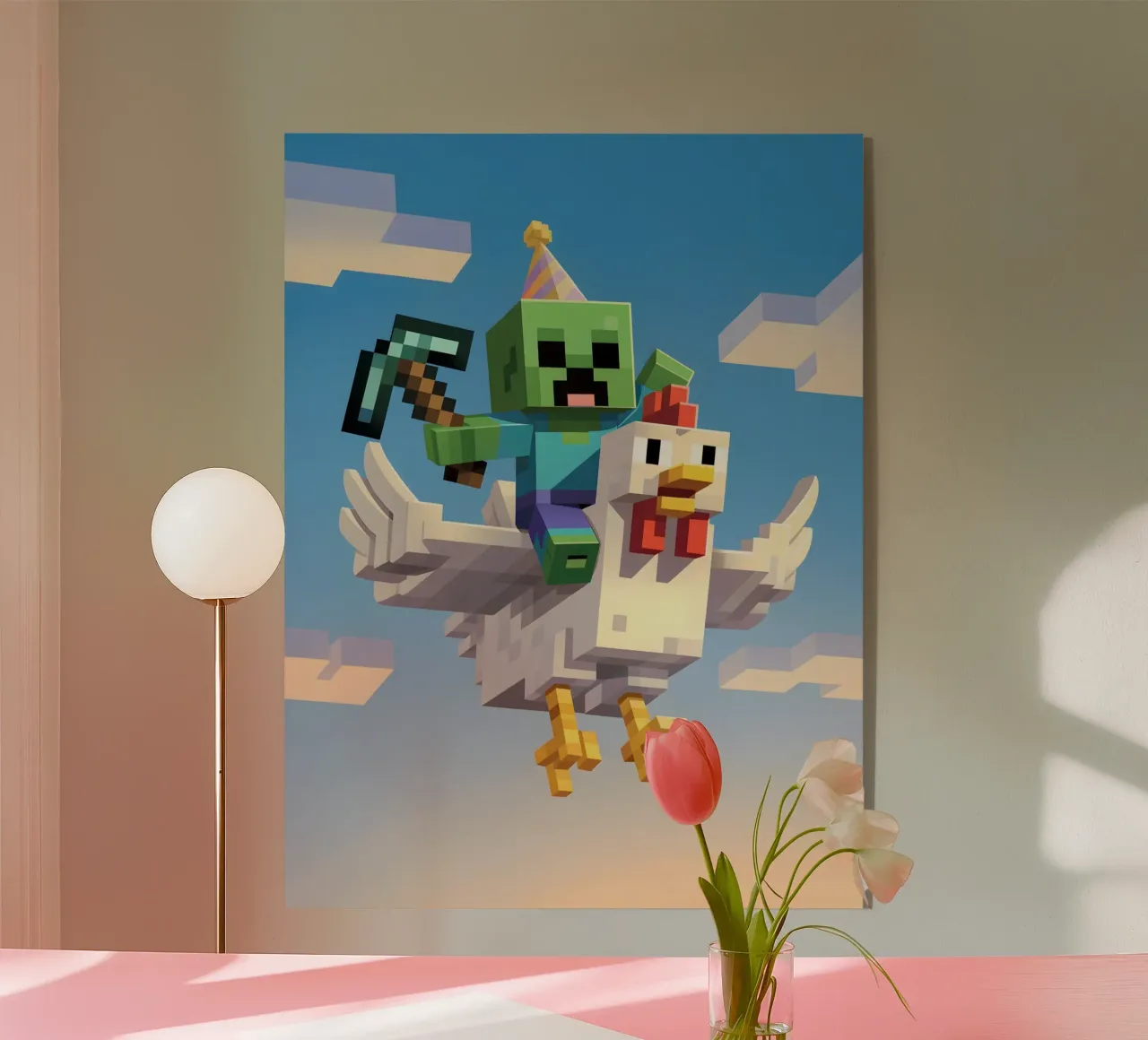 Minecraft plexiglass da Cyberpunk Canvas