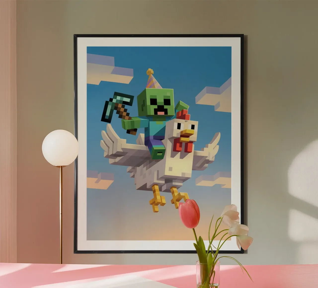 Minecraft carta hahnemühle da Cyberpunk Canvas