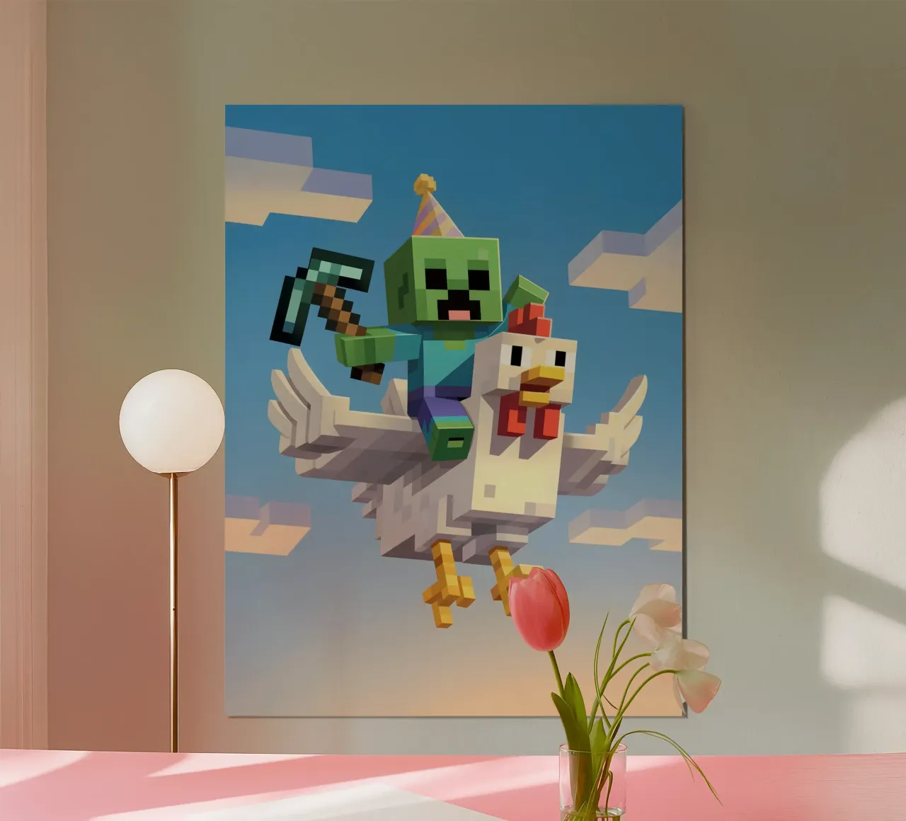 Minecraft carta hahnemühle da Cyberpunk Canvas