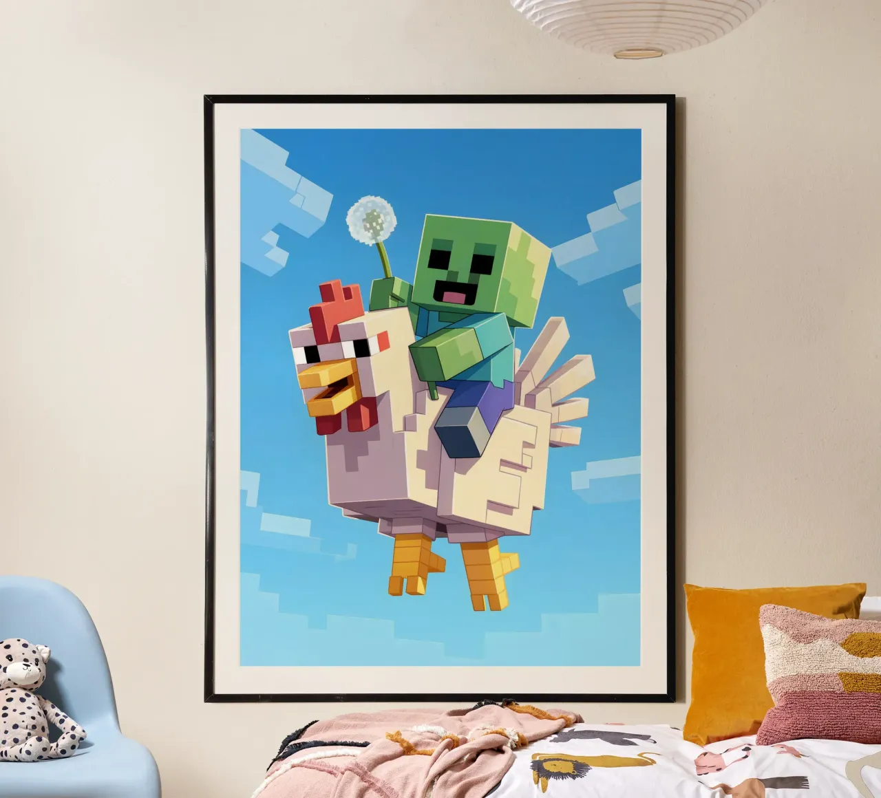 Minecraft carta hahnemühle da Cyberpunk Canvas
