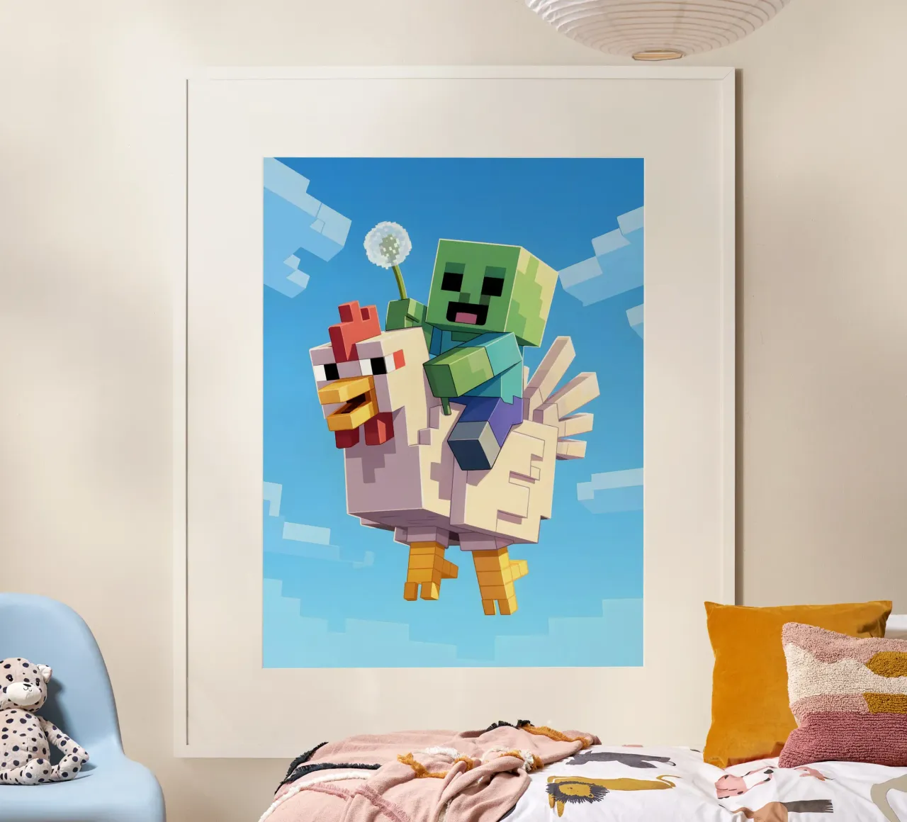 Minecraft carta hahnemühle da Cyberpunk Canvas