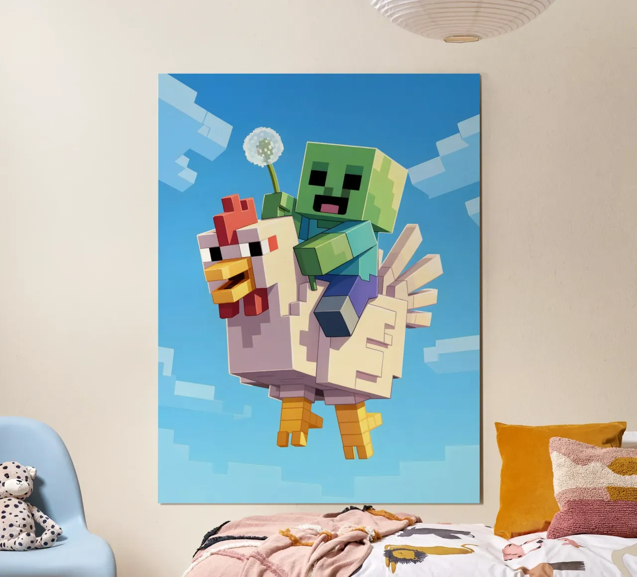 Minecraft carta hahnemühle da Cyberpunk Canvas