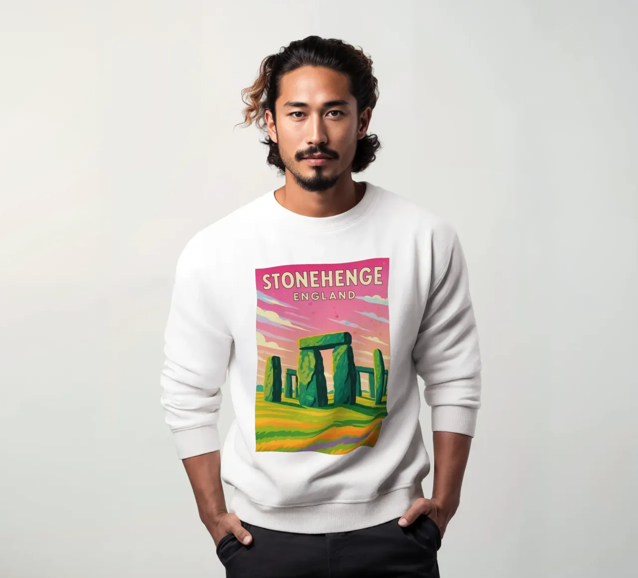 disegno di stonehenge inghilterra felpa da jasmines