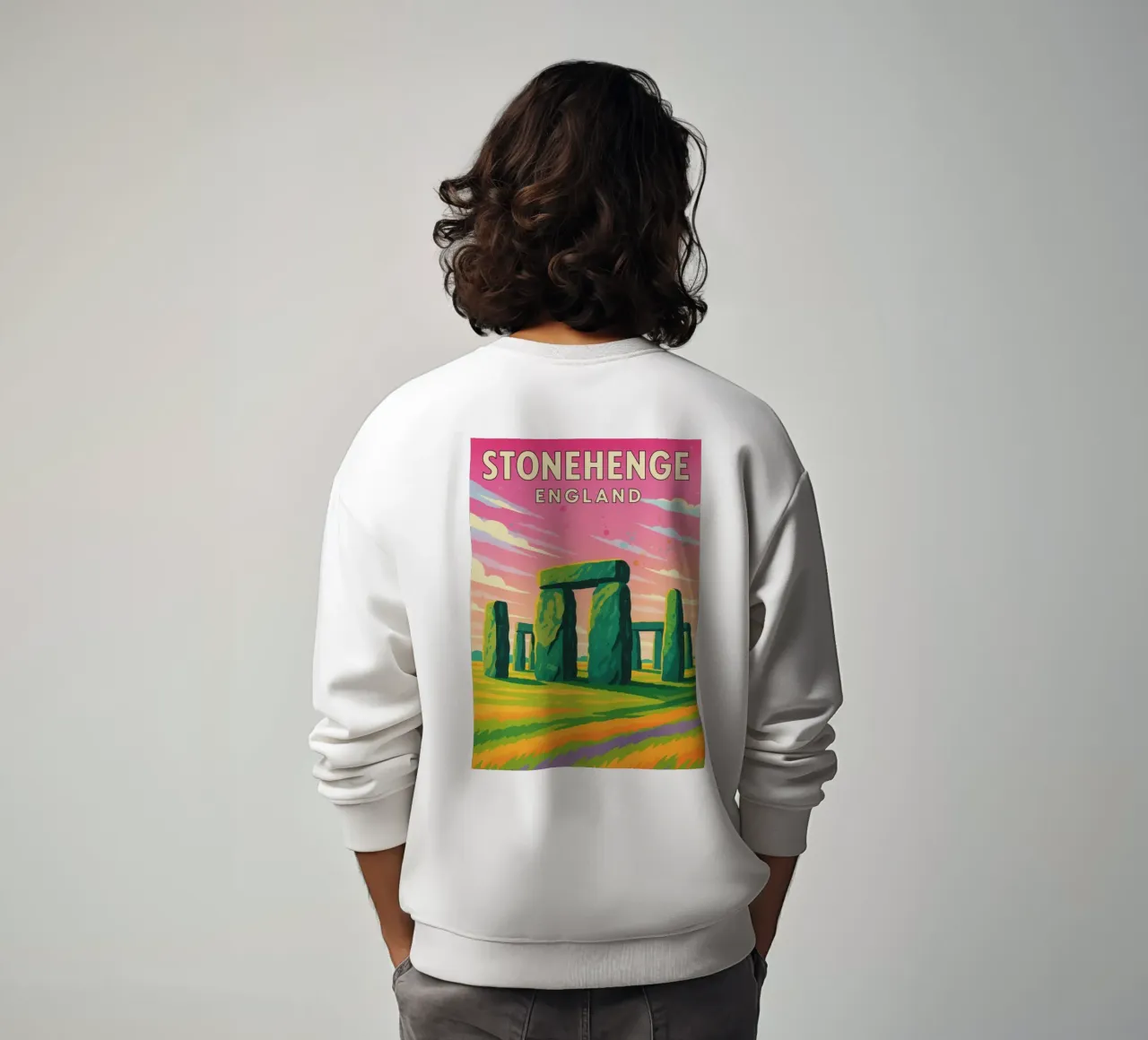 disegno di stonehenge inghilterra felpa da jasmines