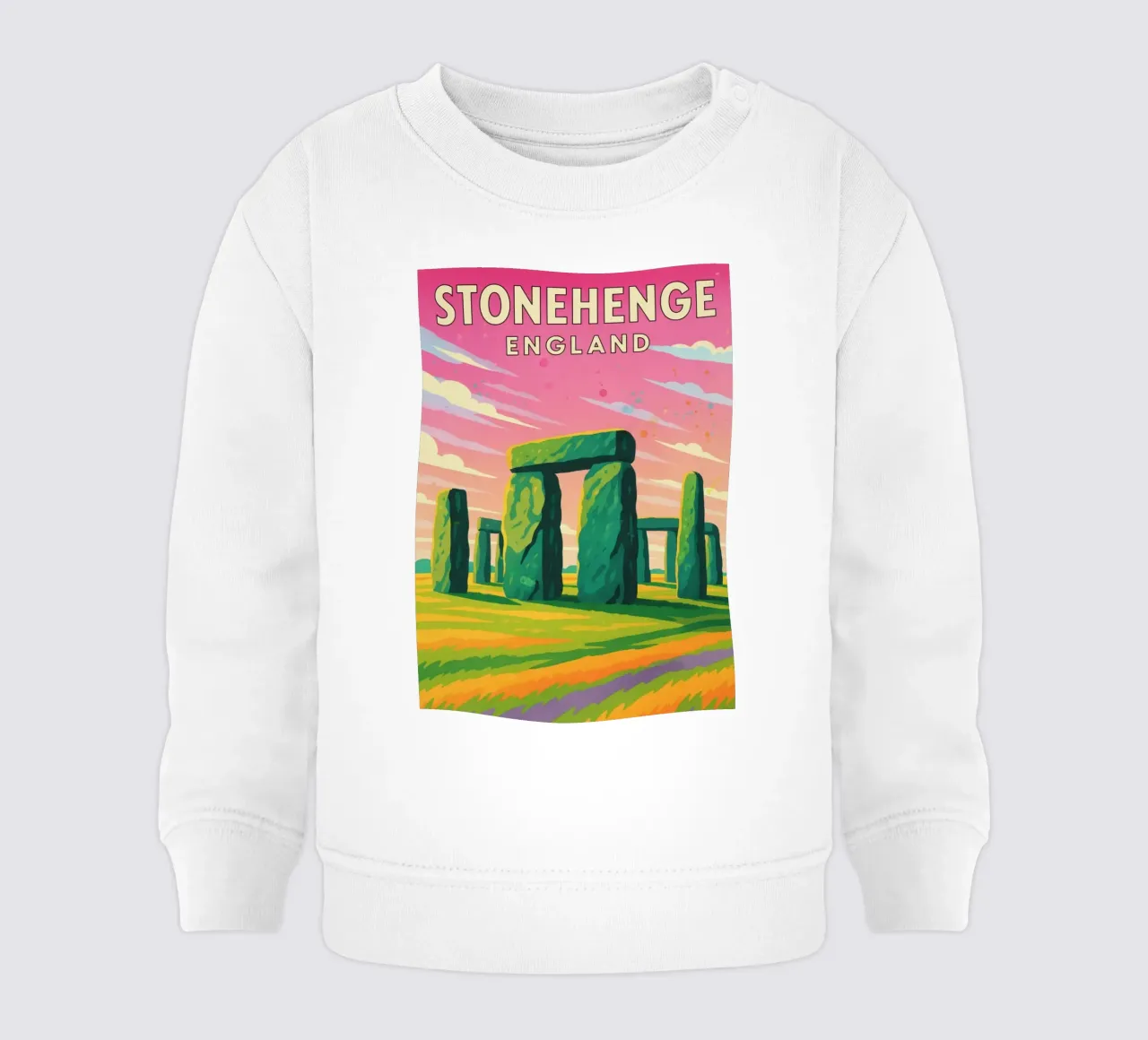 disegno di stonehenge inghilterra felpa neonato da jasmines