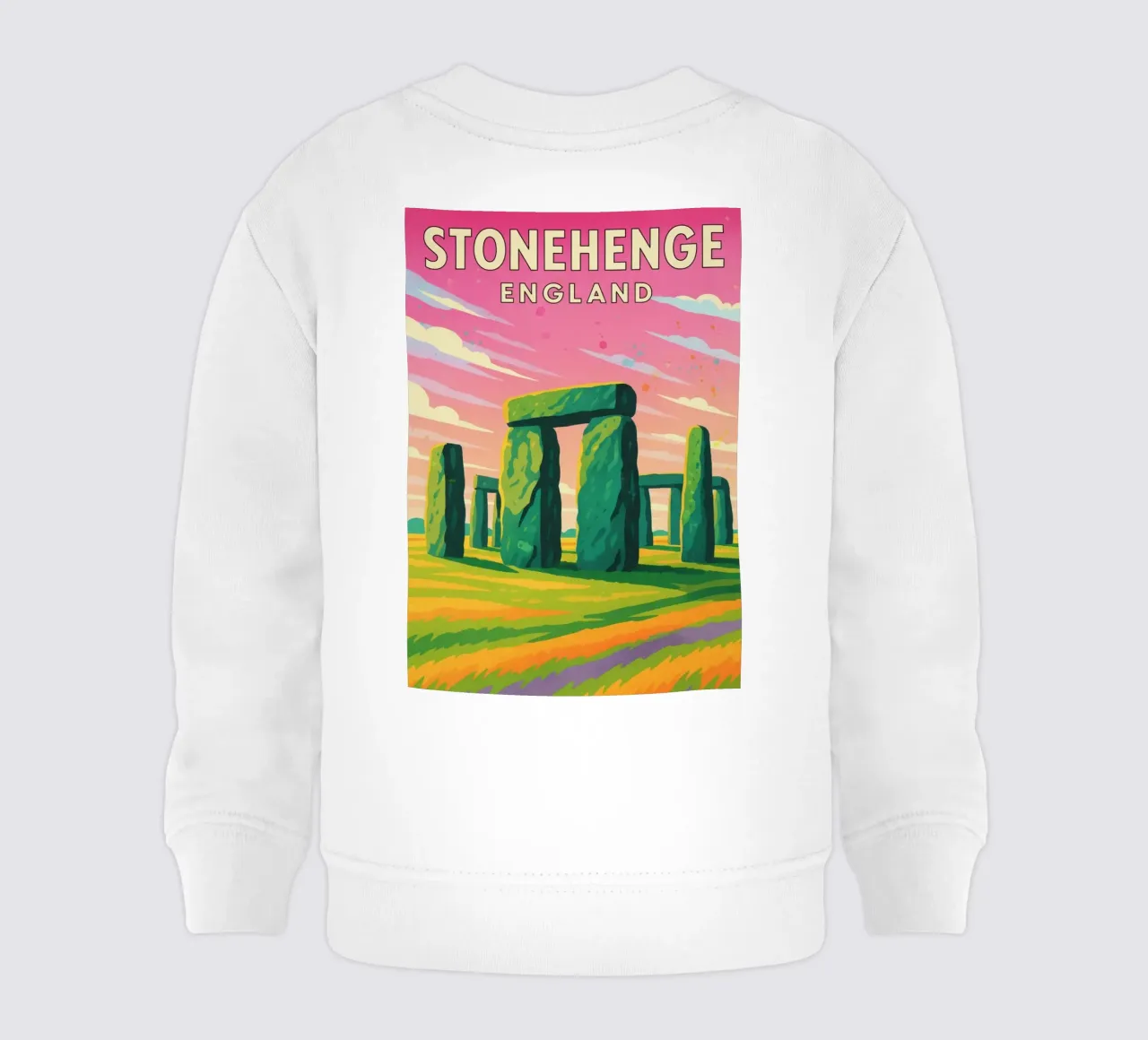 disegno di stonehenge inghilterra felpa neonato da jasmines