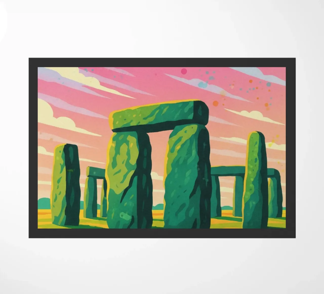 disegno di stonehenge inghilterra zerbino da jasmines