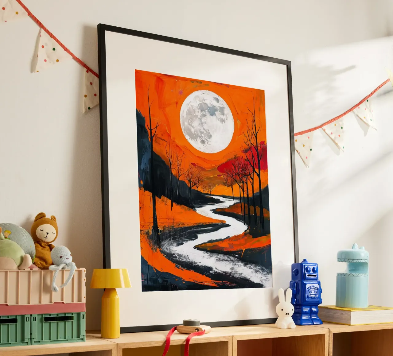 Luna di sangue crescente carta hahnemühle da Artistic-shop