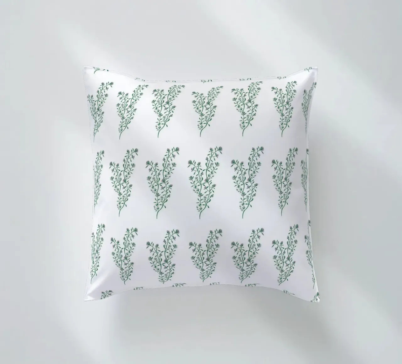 Thyme Pattern #1 decorative cushion by kathrinmay