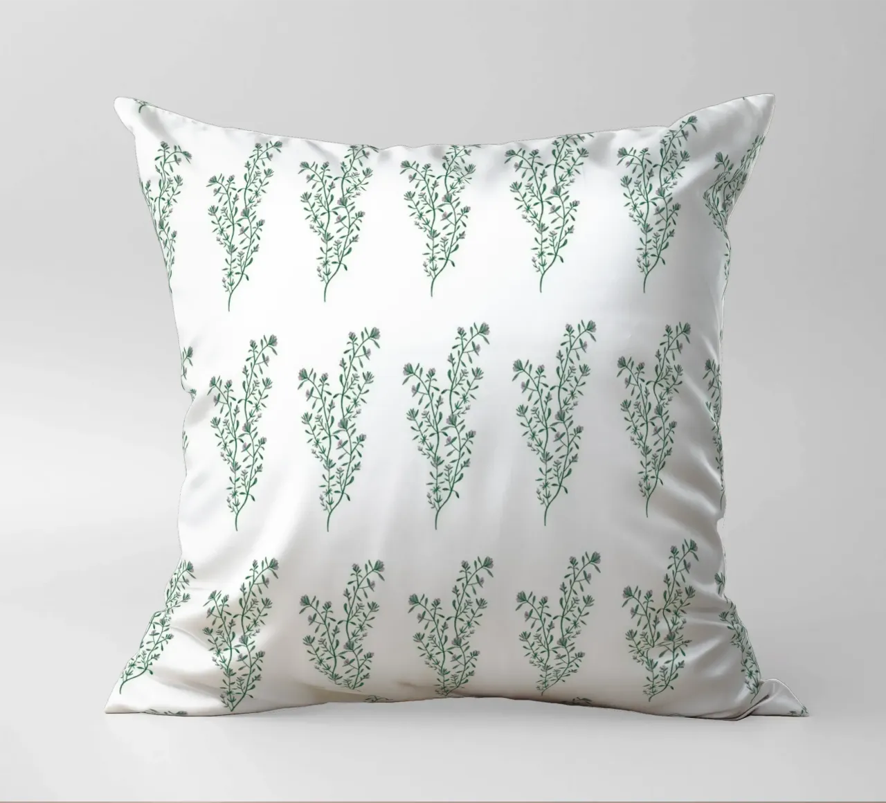 Thyme Pattern #1 decorative cushion by kathrinmay