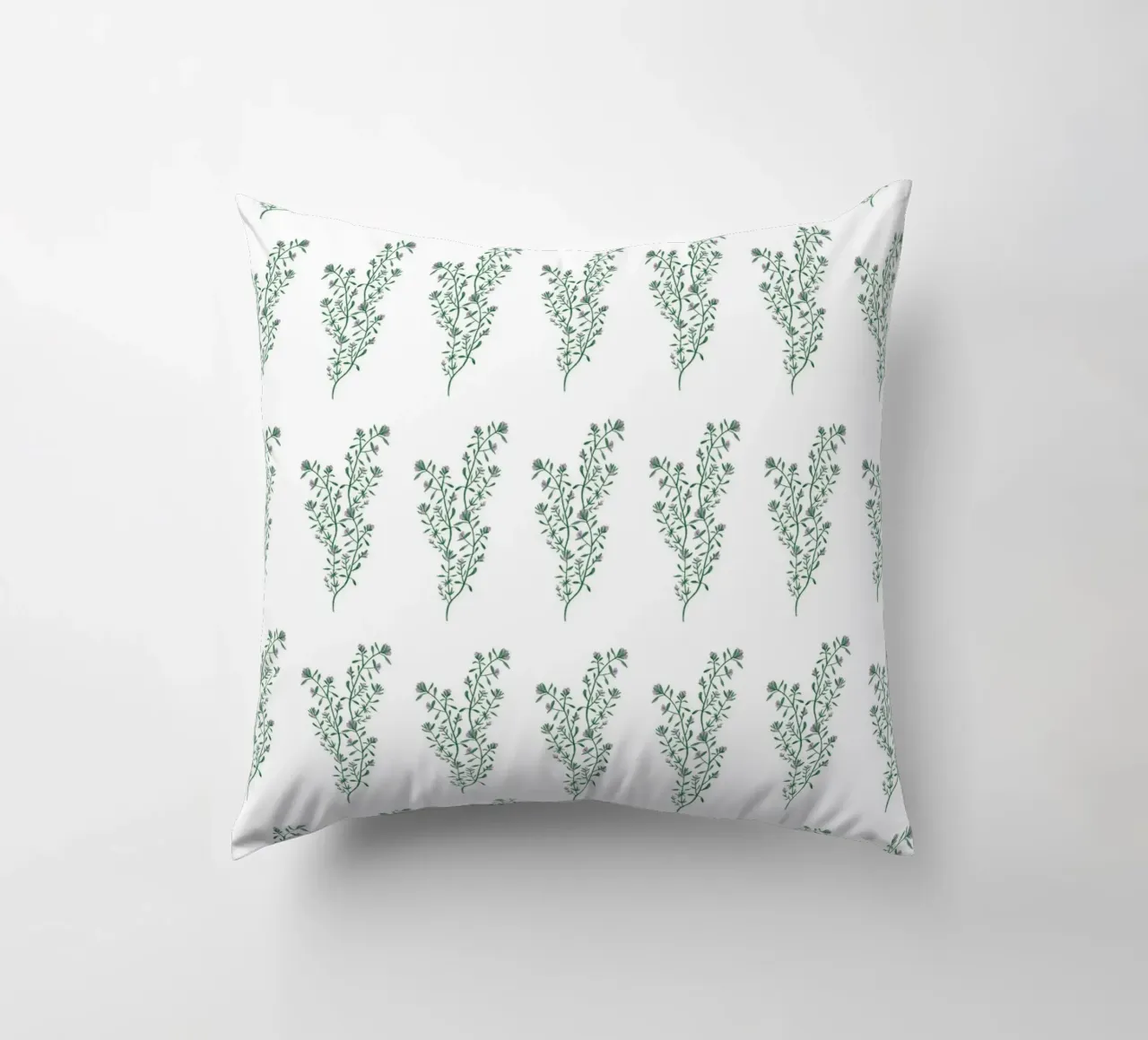 Thyme Pattern #1 decorative cushion by kathrinmay