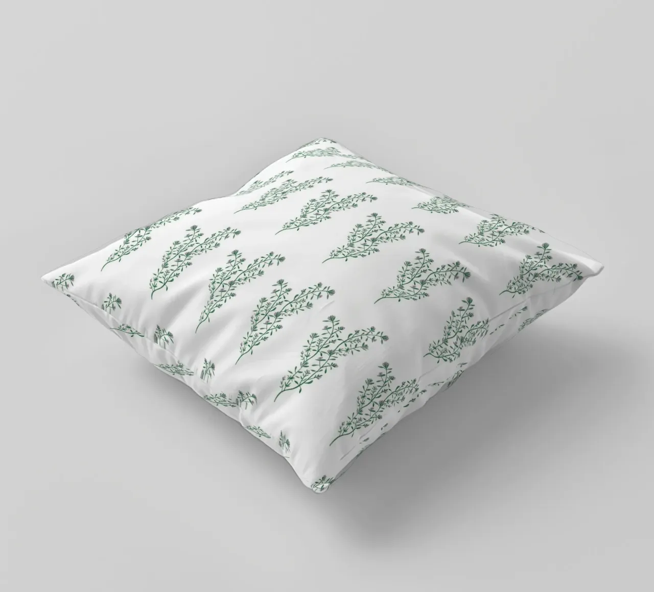 Thyme Pattern #1 decorative cushion by kathrinmay
