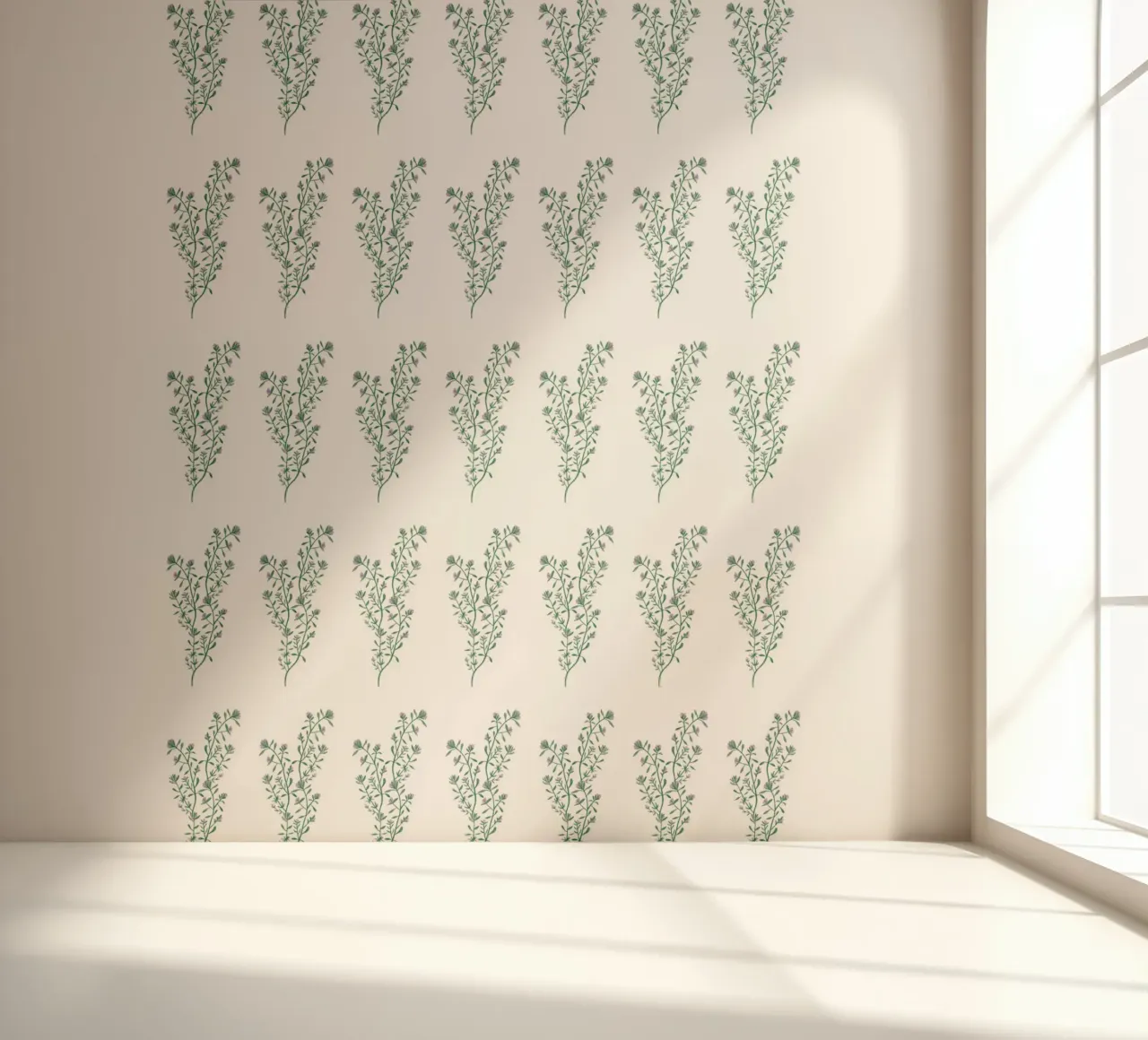 Thyme Pattern #1 fotobehang van kathrinmay