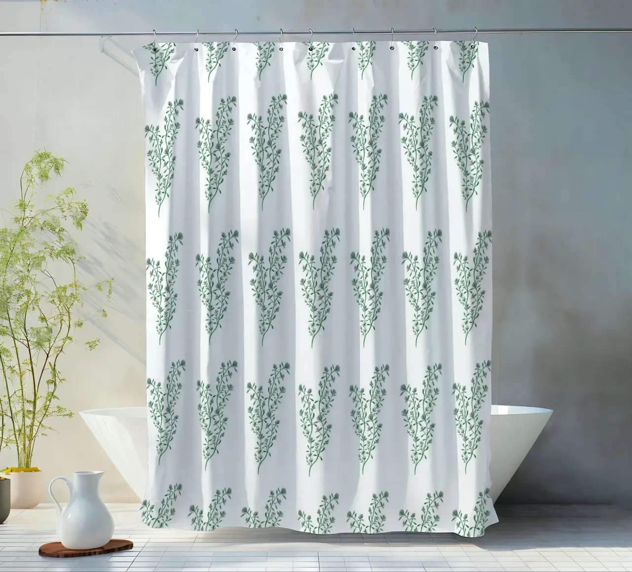 Thyme Pattern #1 tenda da doccia da kathrinmay