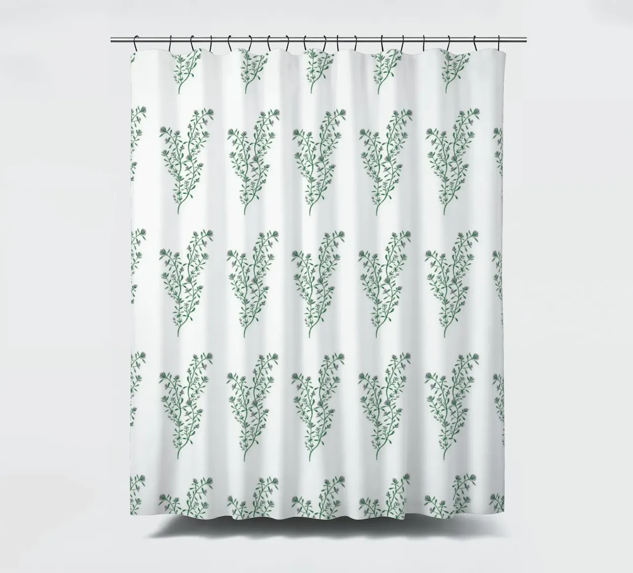 Thyme Pattern #1 Duschvorhang von kathrinmay
