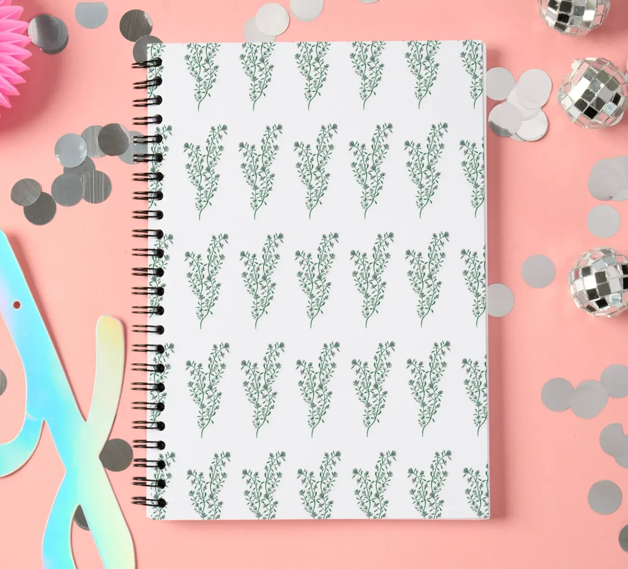 Thyme Pattern #1 diario ad anelli da kathrinmay