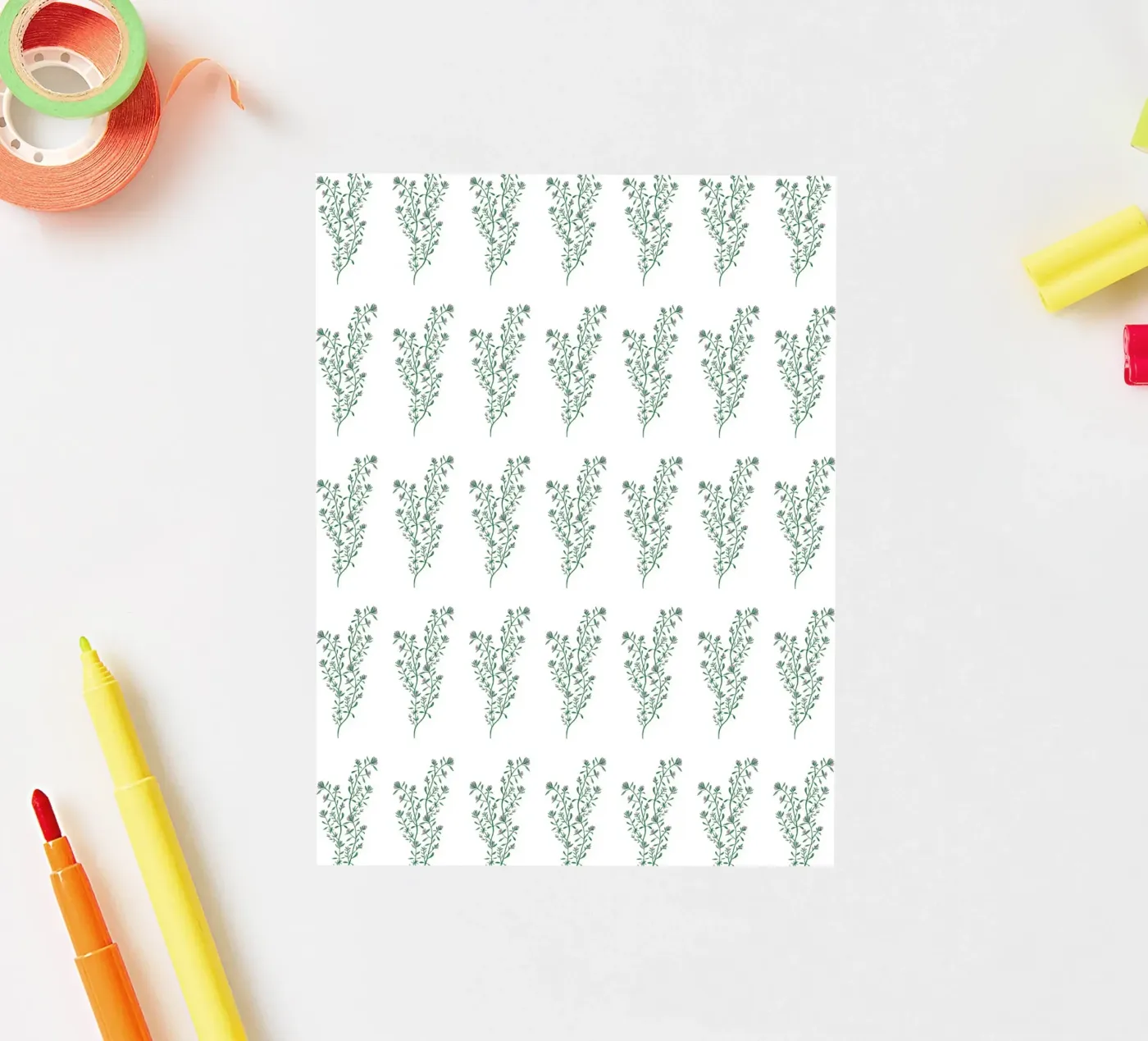 Thyme Pattern #1 Sticker von kathrinmay