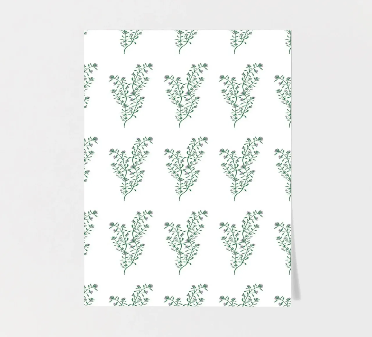 Thyme Pattern #1 foglio adesivo da kathrinmay
