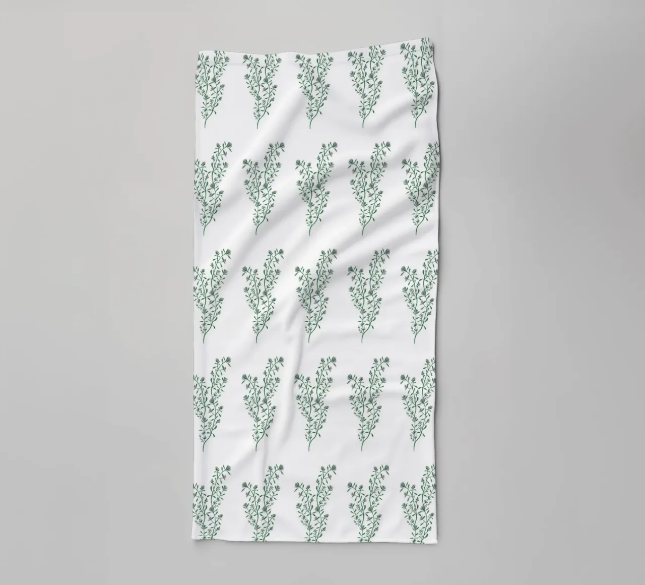 Thyme Pattern #1 towel by kathrinmay