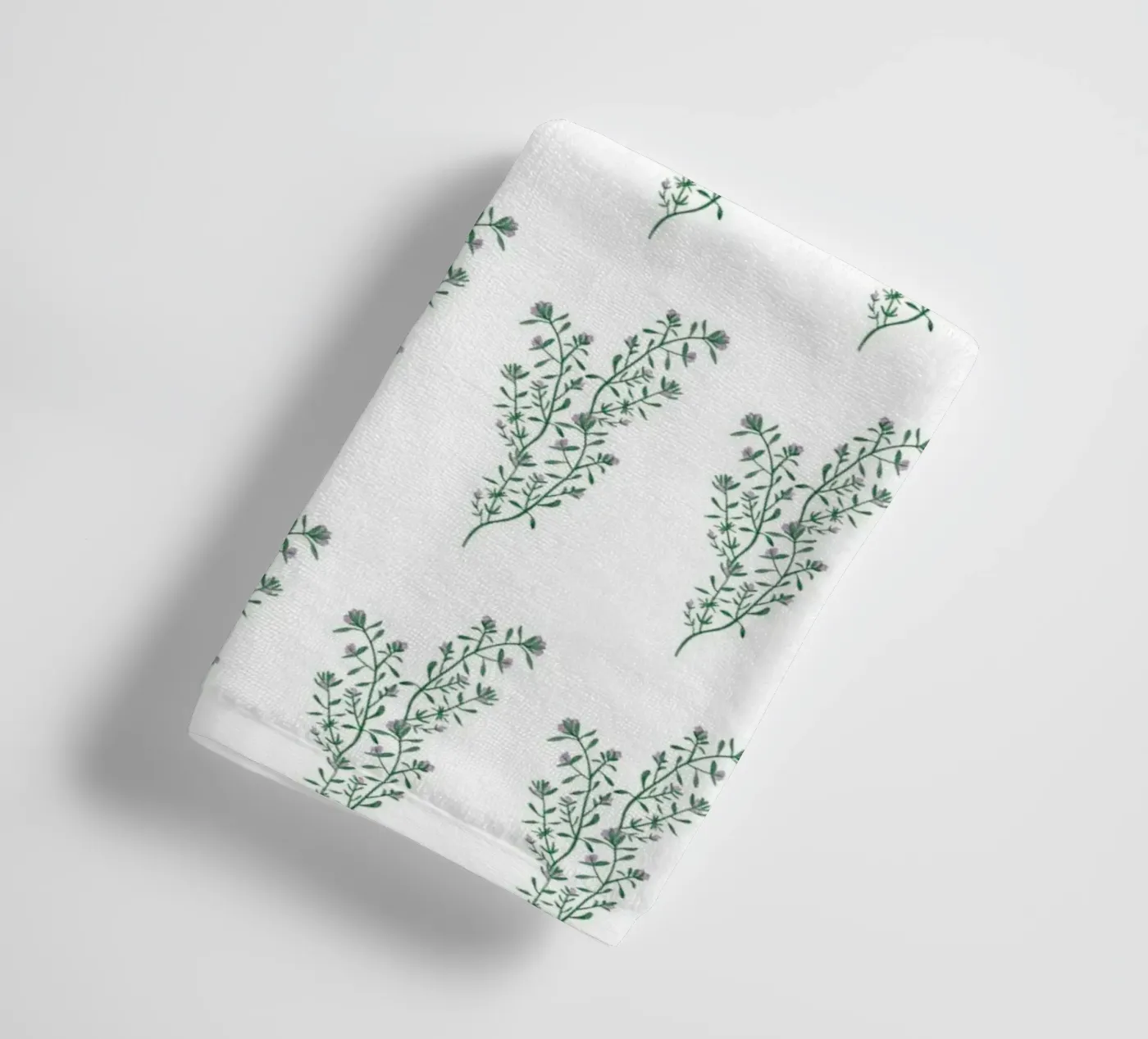 Thyme Pattern #1 badhanddoek van kathrinmay