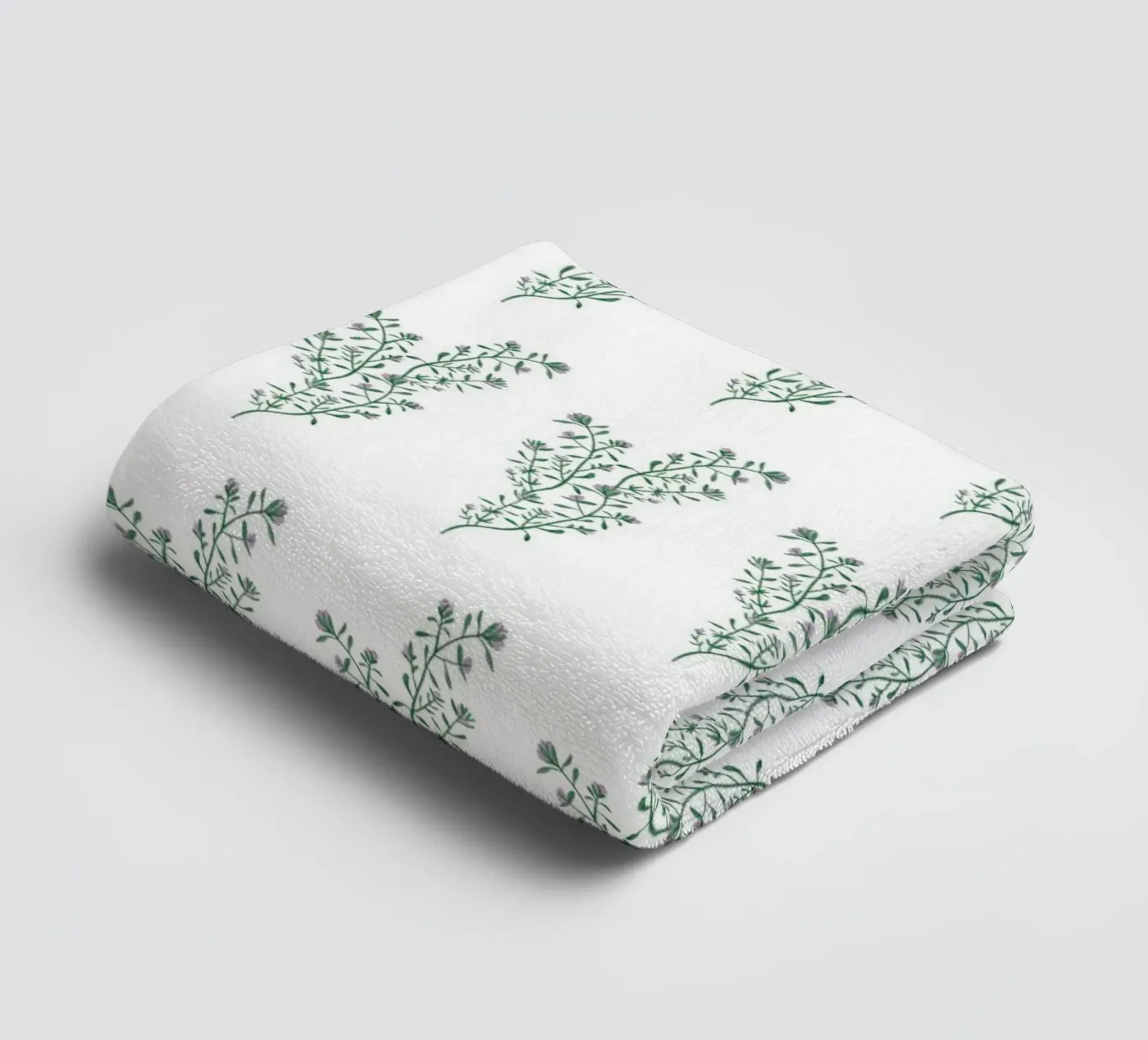 Thyme Pattern #1 badhanddoek van kathrinmay