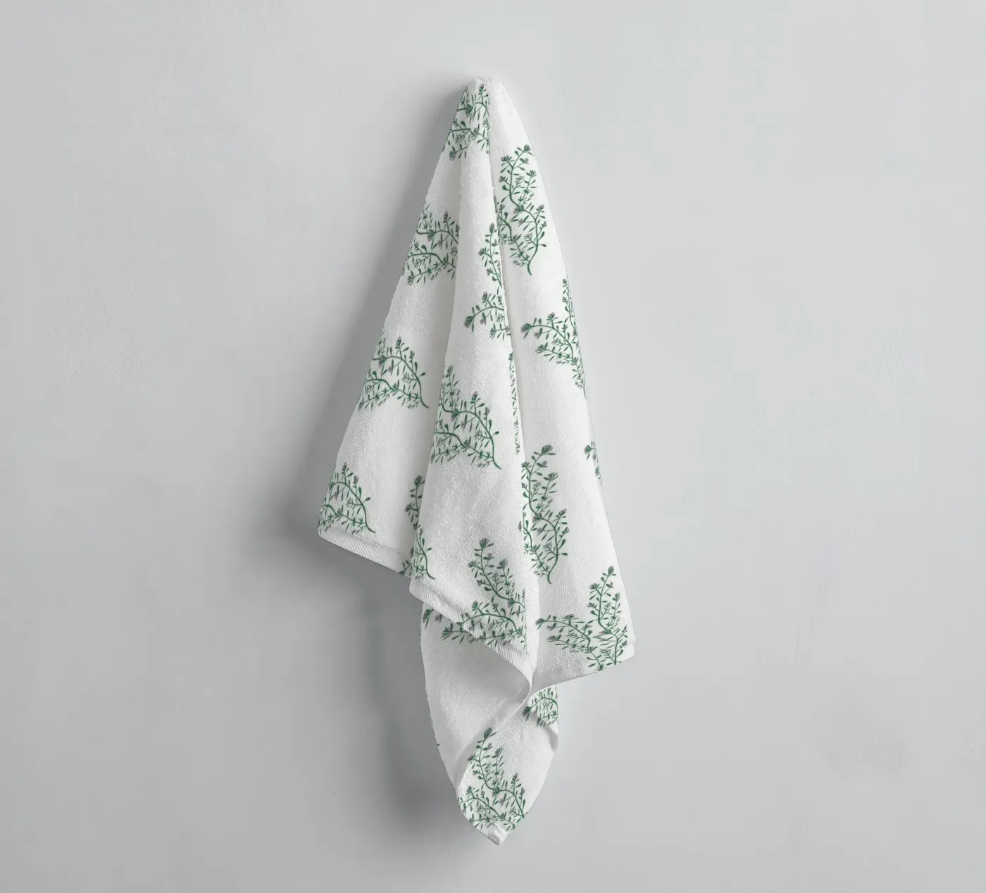 Thyme Pattern #1 badhanddoek van kathrinmay
