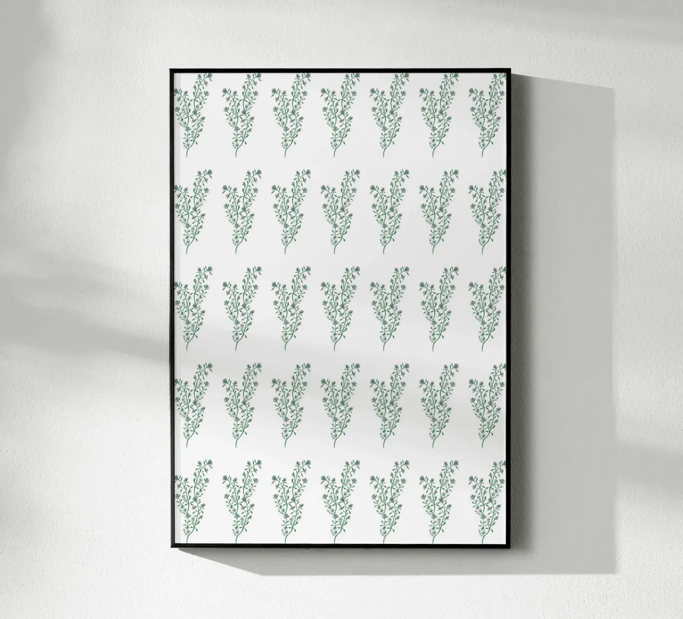 Thyme Pattern #1 acrylic glass by kathrinmay