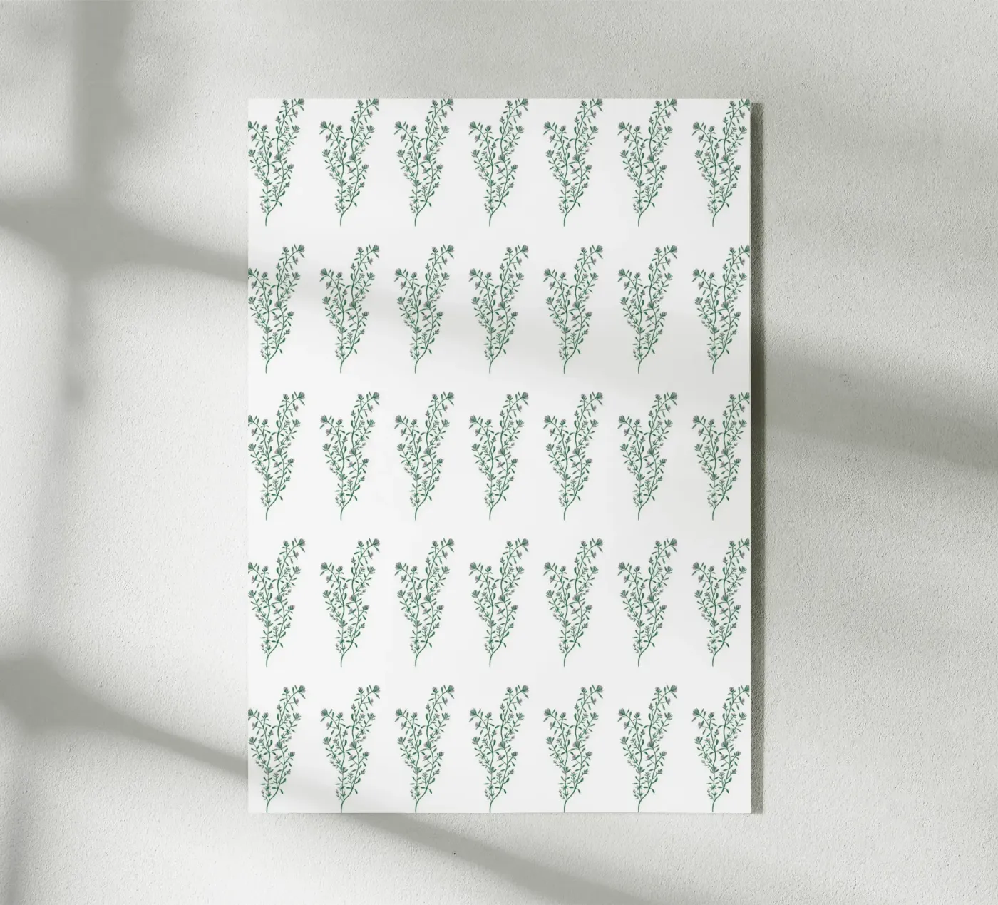 Thyme Pattern #1 acrylic glass by kathrinmay