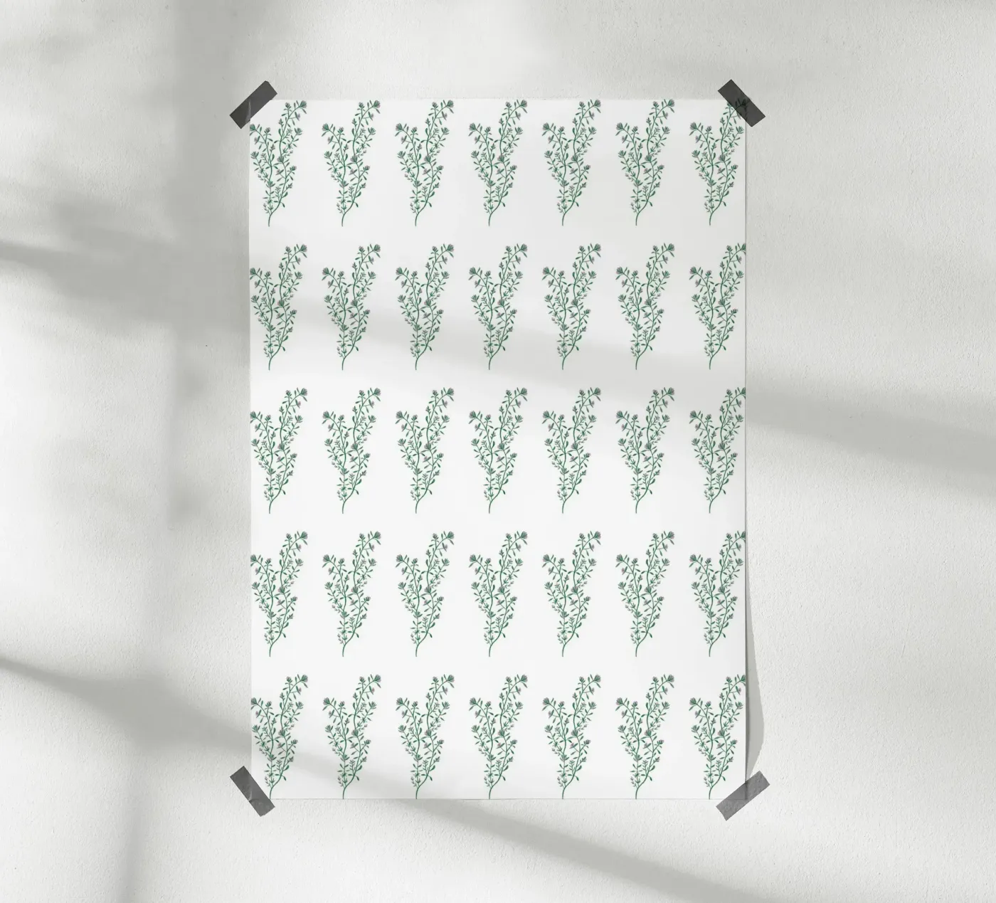 Thyme Pattern #1 poster van kathrinmay