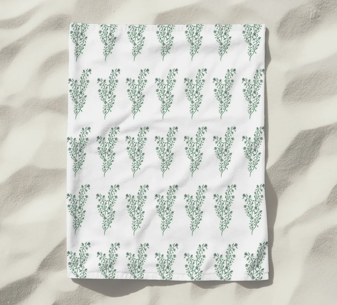 Thyme Pattern #1 Strandtuch von kathrinmay