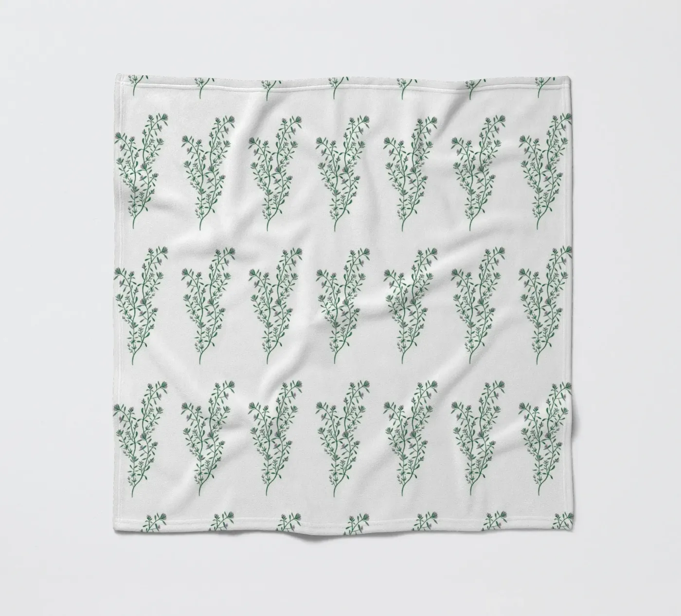 Thyme Pattern #1 fleece blanket by kathrinmay