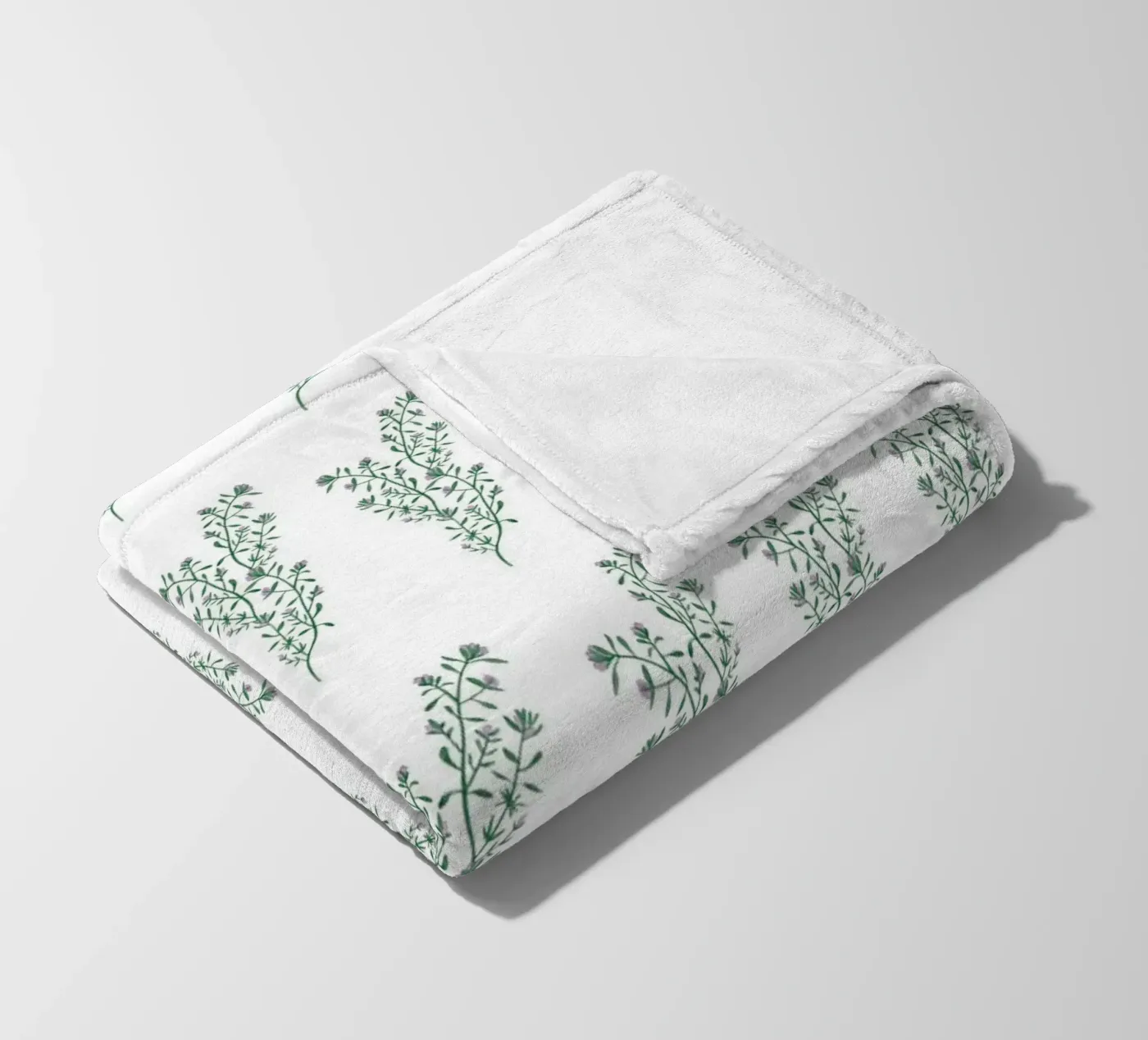 Thyme Pattern #1 fleece blanket by kathrinmay