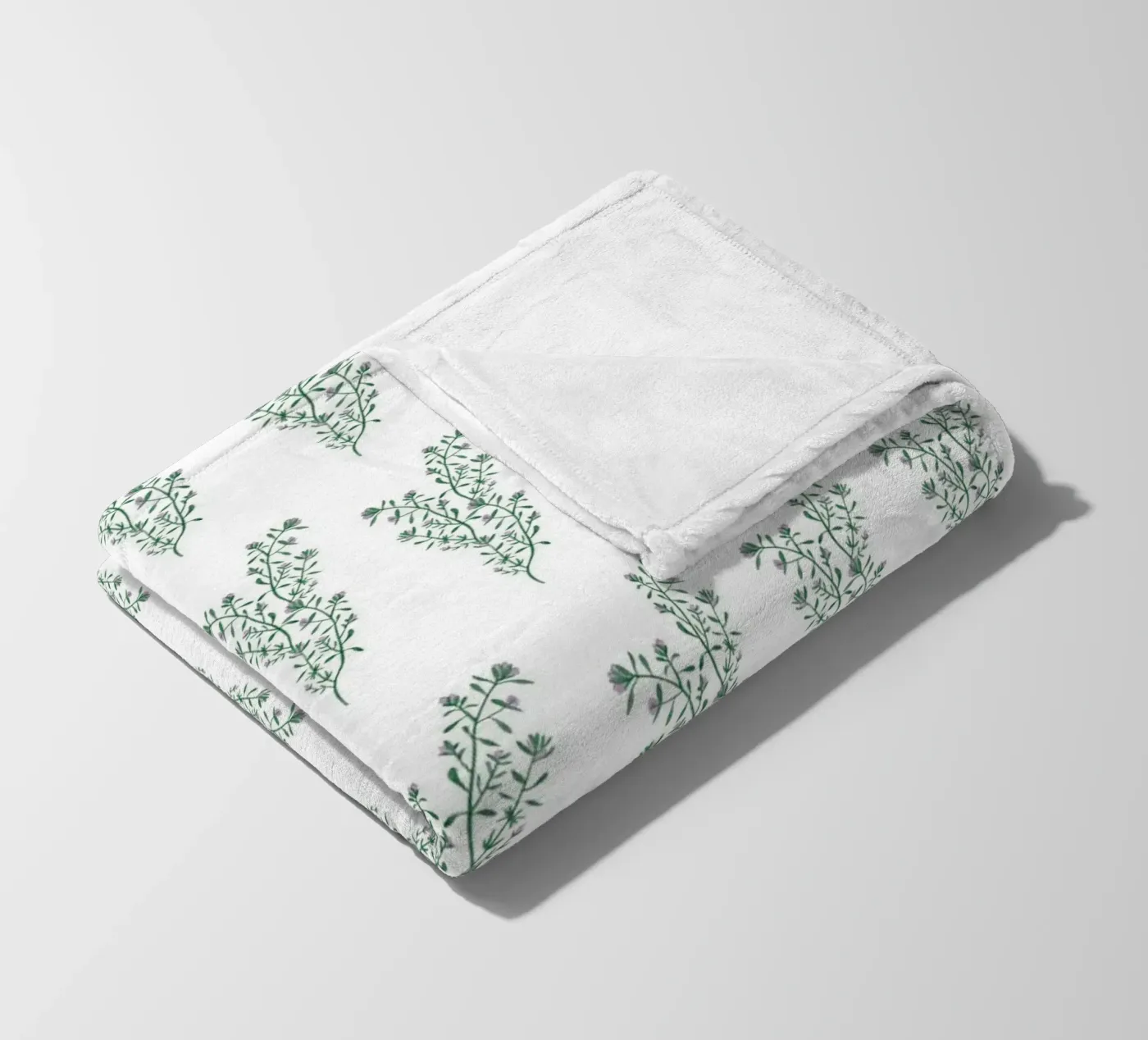 Thyme Pattern #1 fleece blanket by kathrinmay
