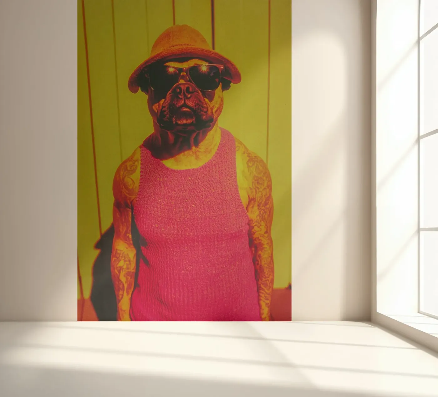 Tom fotobehang van Affiches Chien Originales – Dogland