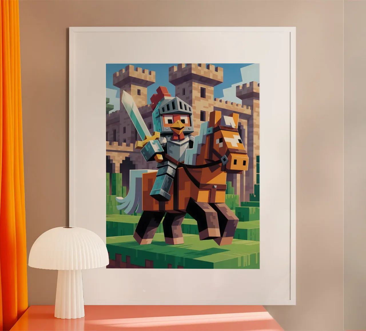 Minecraft carta hahnemühle da Cyberpunk Canvas