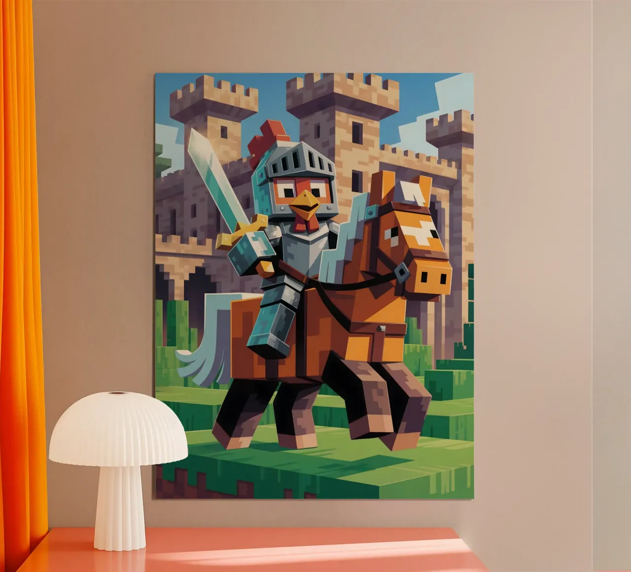 Minecraft carta hahnemühle da Cyberpunk Canvas