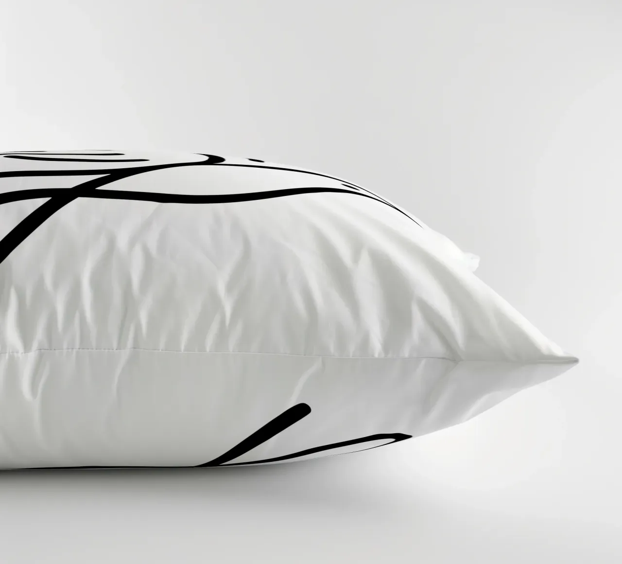 Natura e minimalismo combinati - illustrazione di uccelli in line art cuscino da Bold & Simple