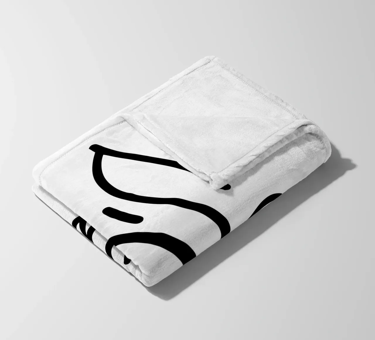 Natura e minimalismo combinati - illustrazione di uccelli in line art coperta in pile da Bold & Simple