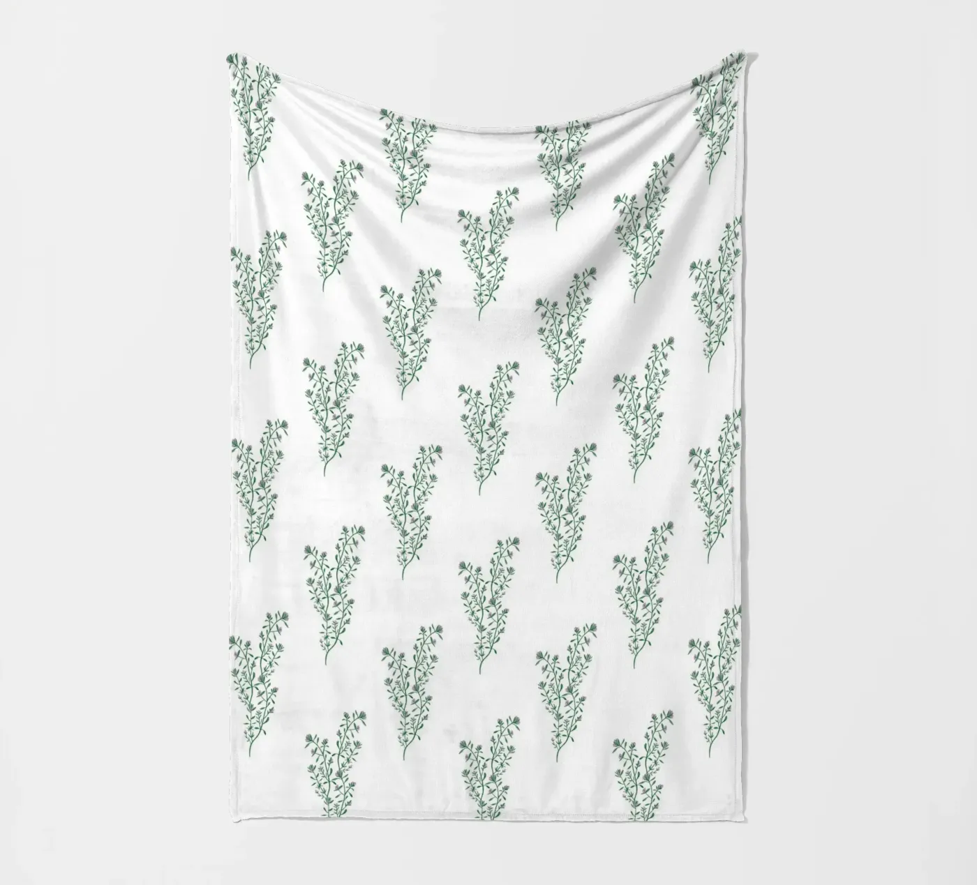 Thyme Pattern #2 Fleecedecke von kathrinmay