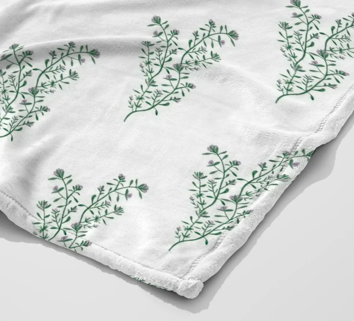 Thyme Pattern #2 Fleecedecke von kathrinmay