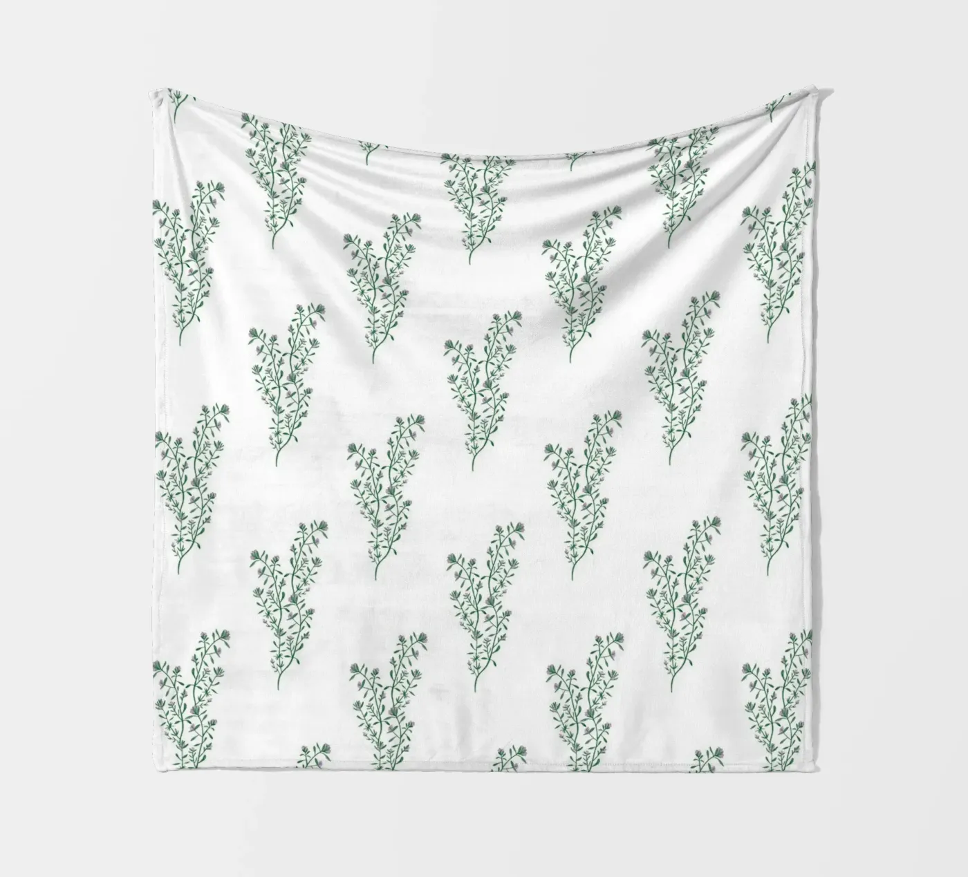 Thyme Pattern #2 Fleecedecke von kathrinmay