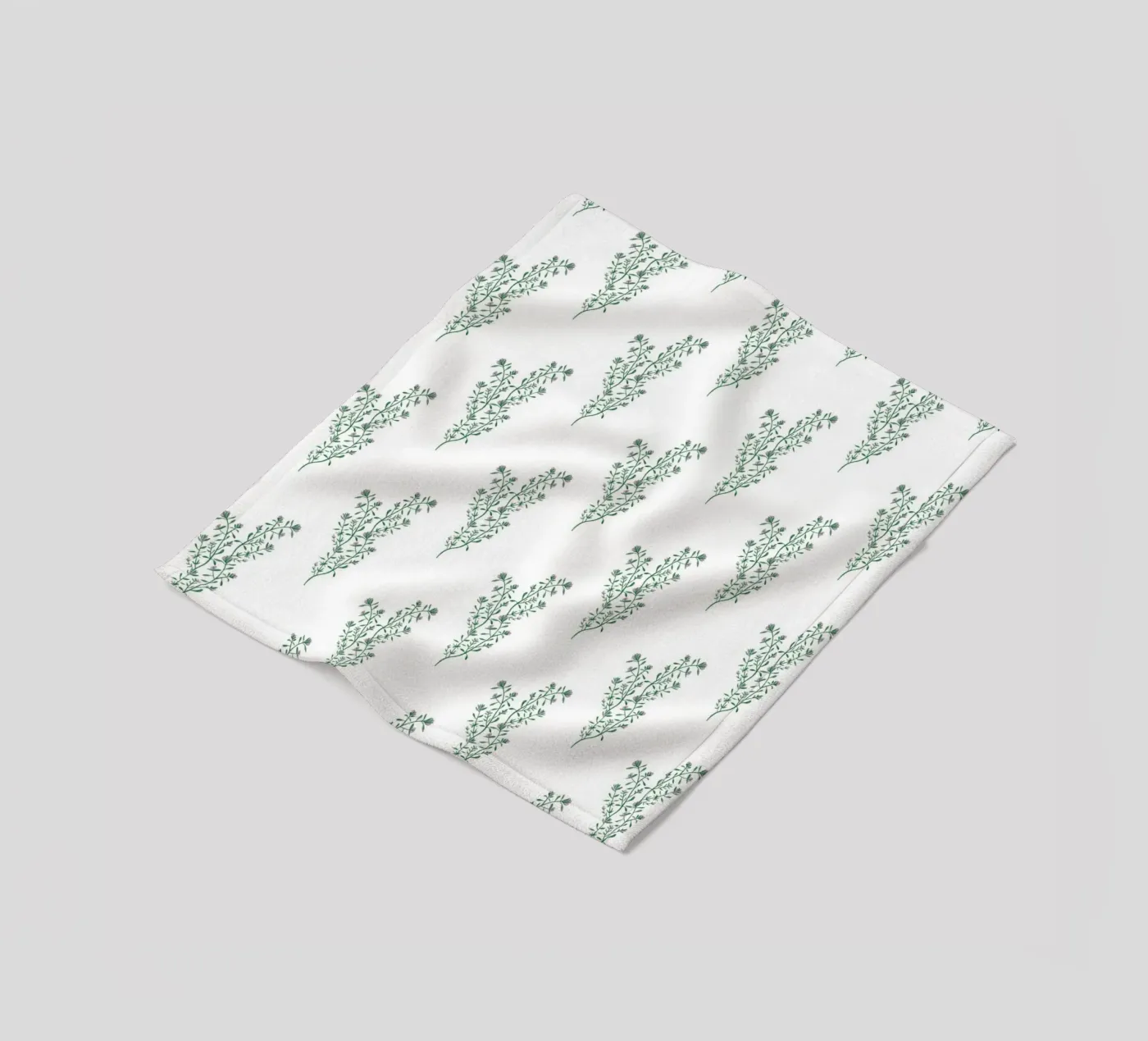 Thyme Pattern #2 Fleecedecke von kathrinmay