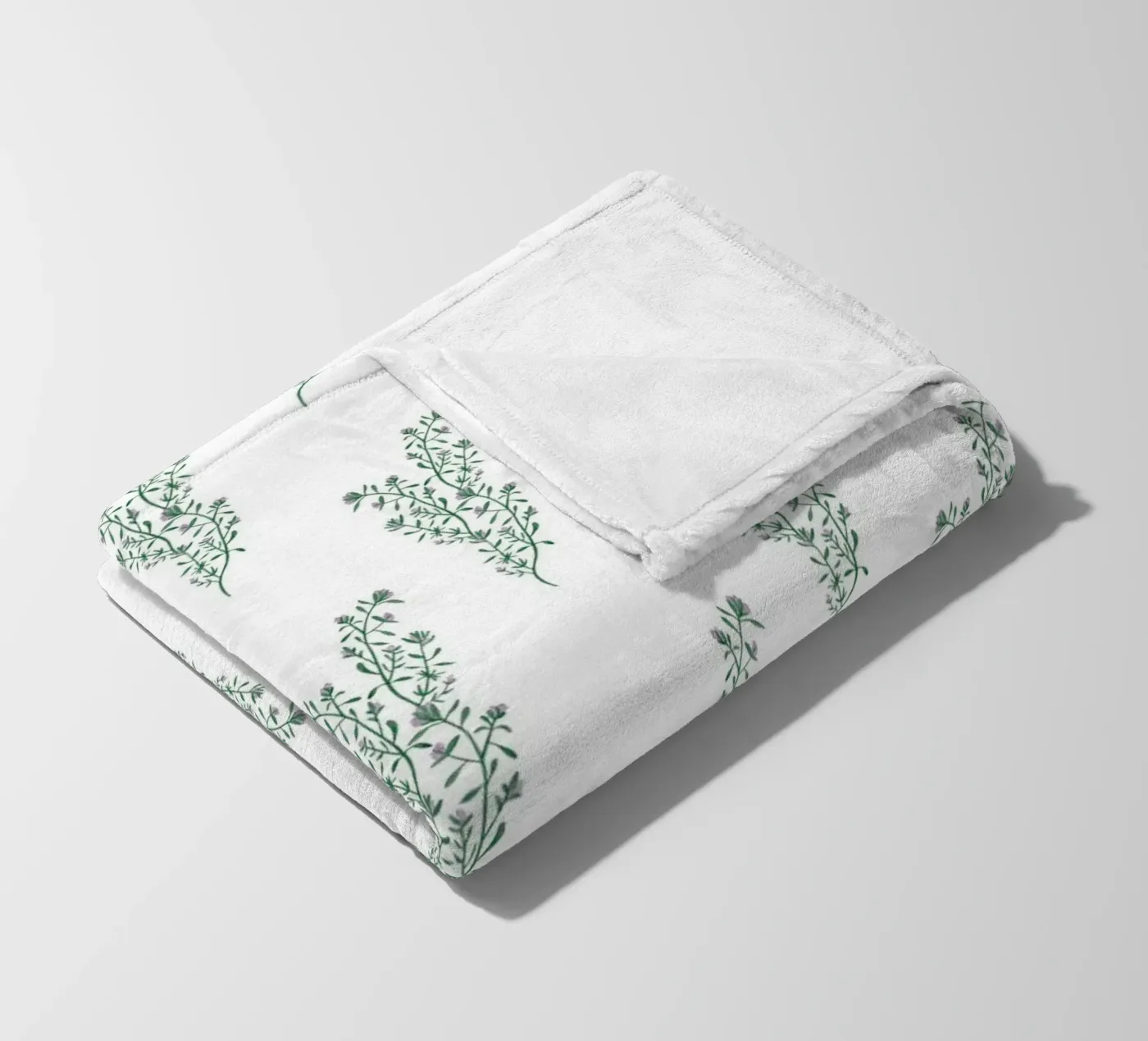 Thyme Pattern #2 Fleecedecke von kathrinmay